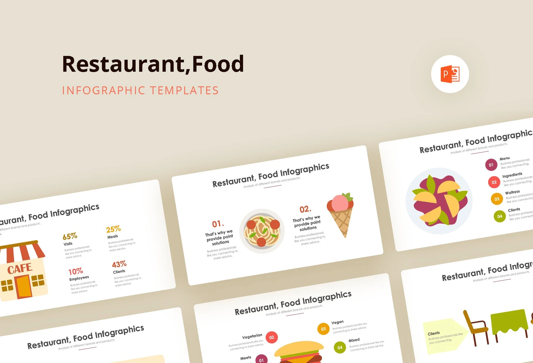 Restaurant Food Infographics