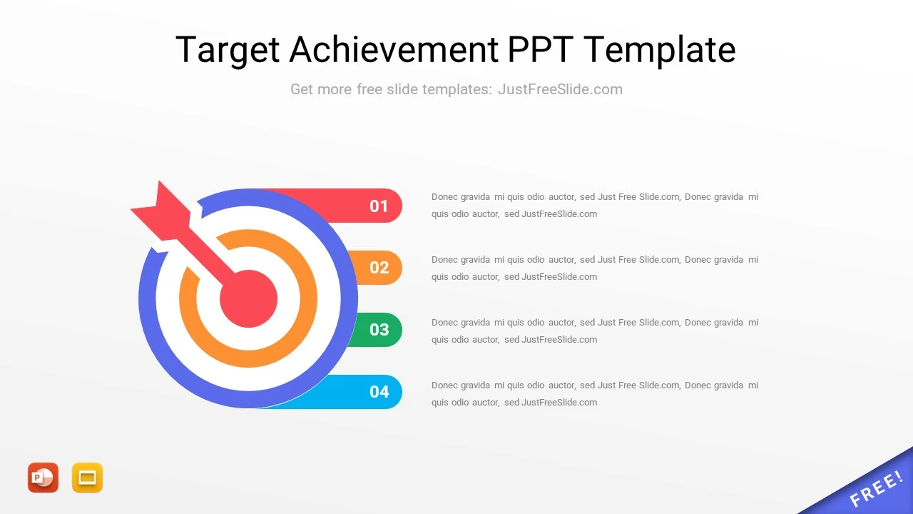 Target Achievement PPT Template3