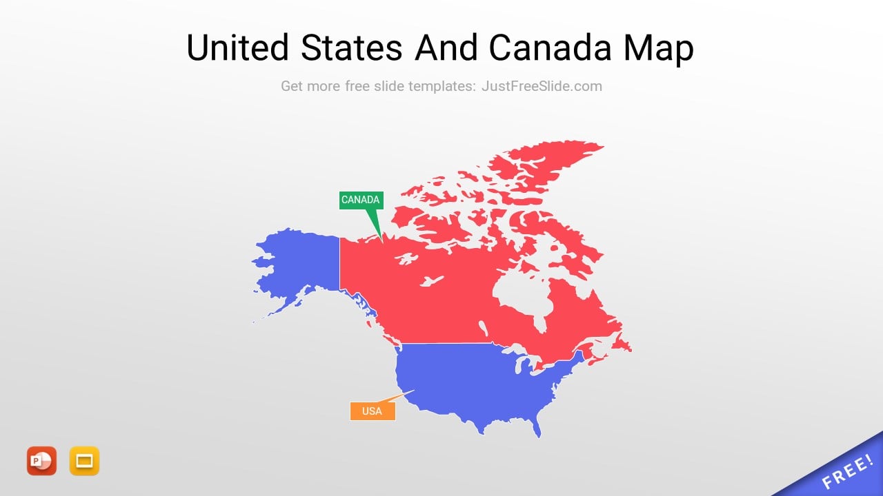 United States And Canada Map
