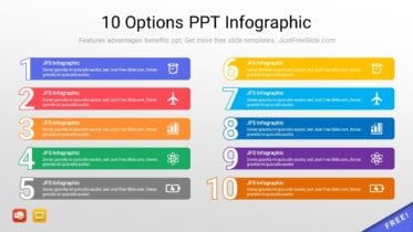 10 Options PPT Infographic1