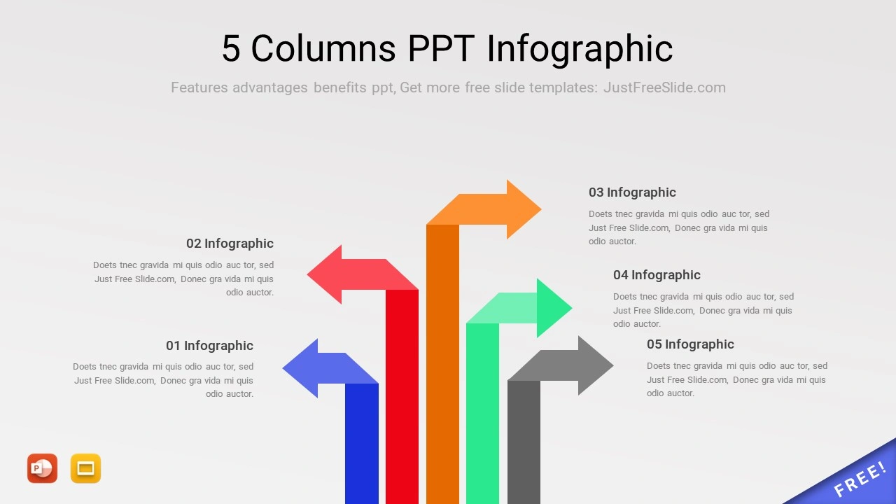 5 Columns PPT Infographic8
