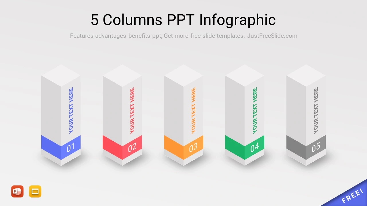 5 Columns PPT Infographic9