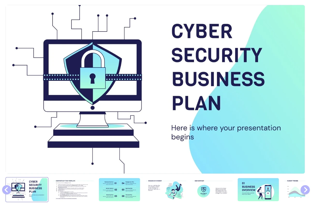 Cyber Security Business Plan Presentation