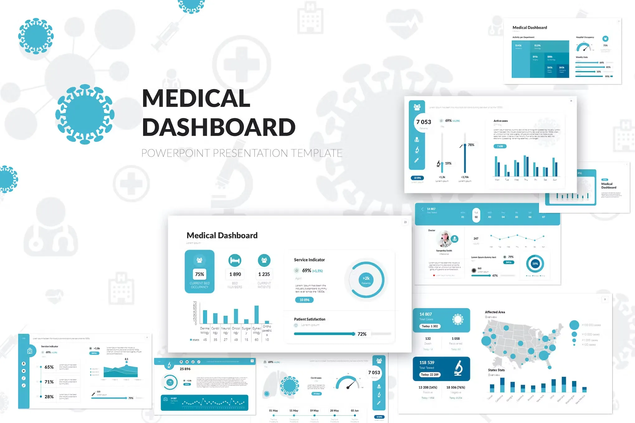 Medical Dashboard PowerPoint Presentation Template