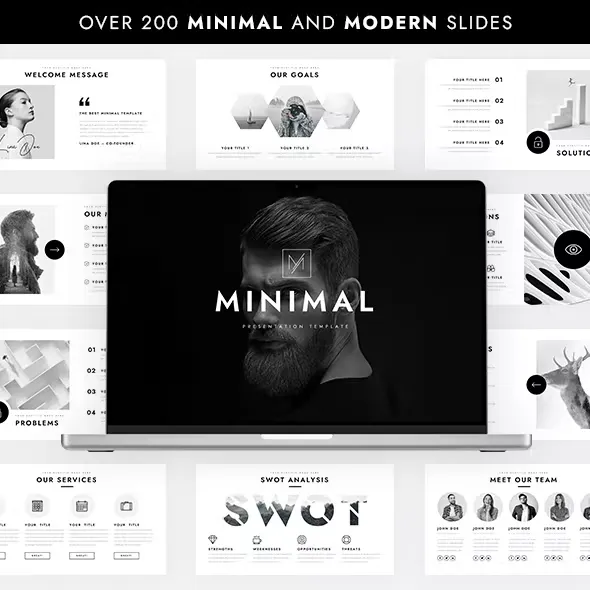 Minimal Modern Company Portfolio Presentation Template