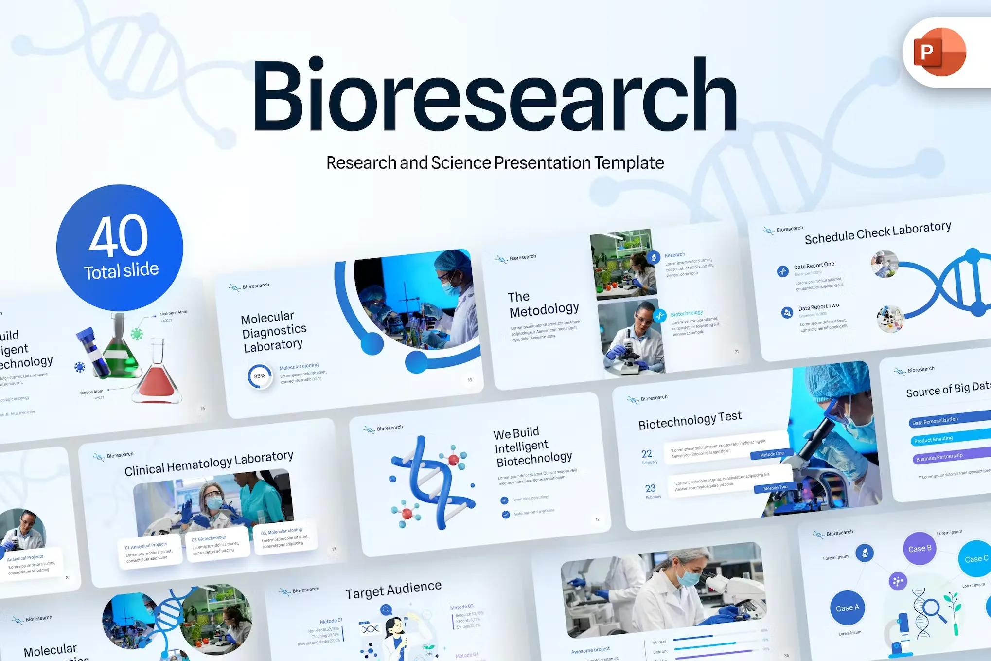 Biosearch Professional Science PowerPoint Template