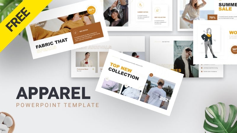 Free Apparel Fashion PowerPoint Template Preview