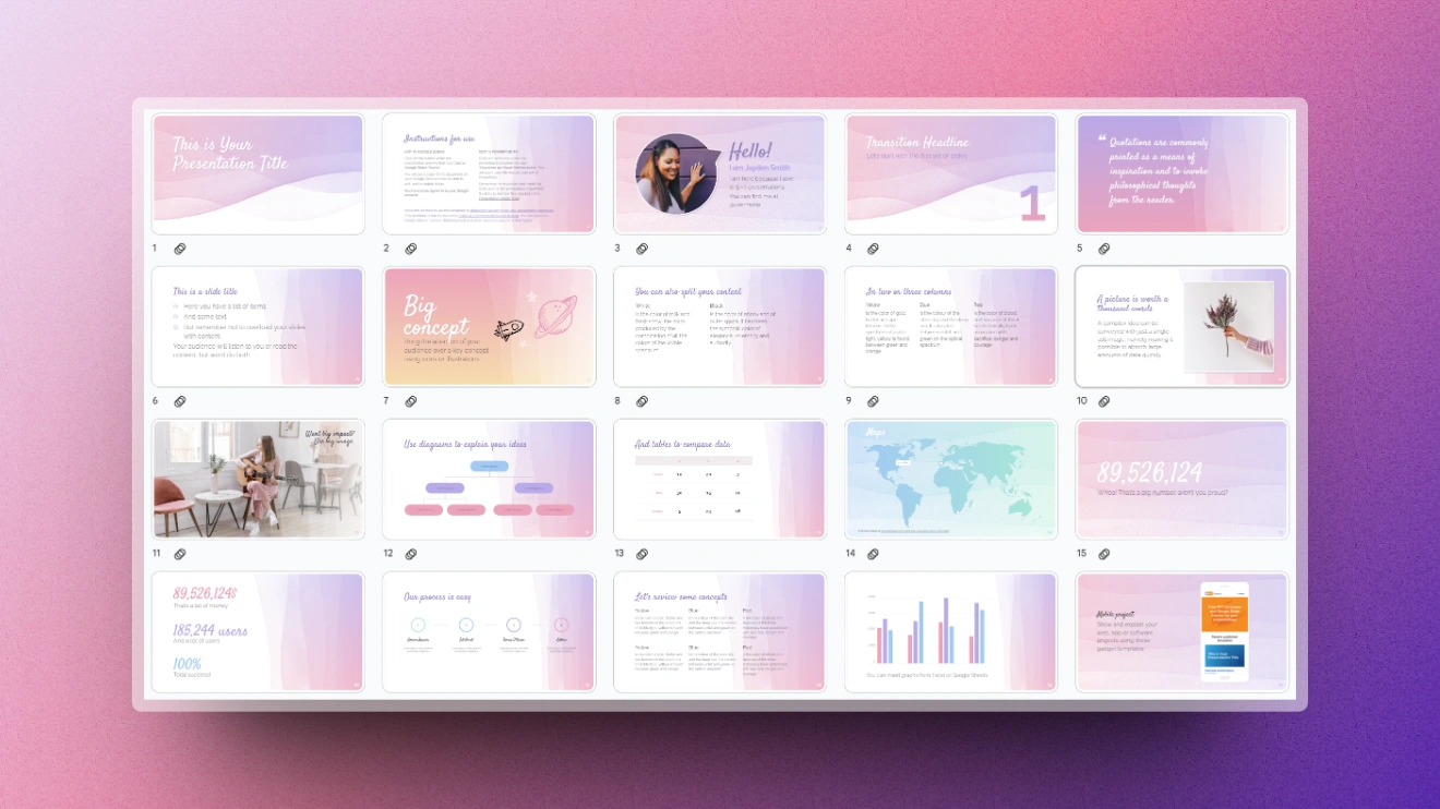 Free Pink Pastel PowerPoint Template