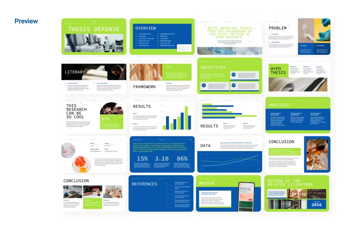 Thesis Science Powerpoint Template