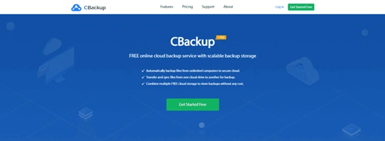 CBackup, one of the best free cloud backup services available.