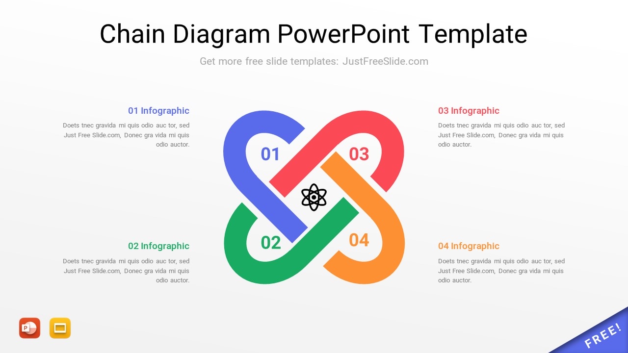 Free Chain Diagram PowerPoint Template