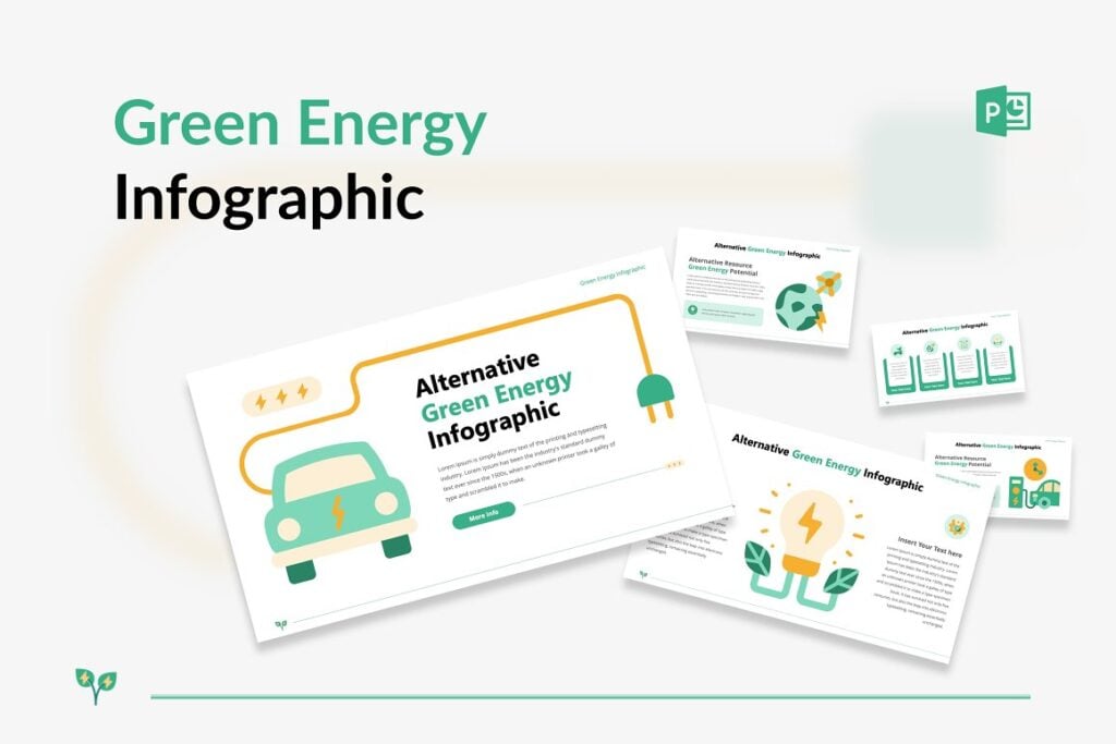 Green Energy Infographic for Powerpoint