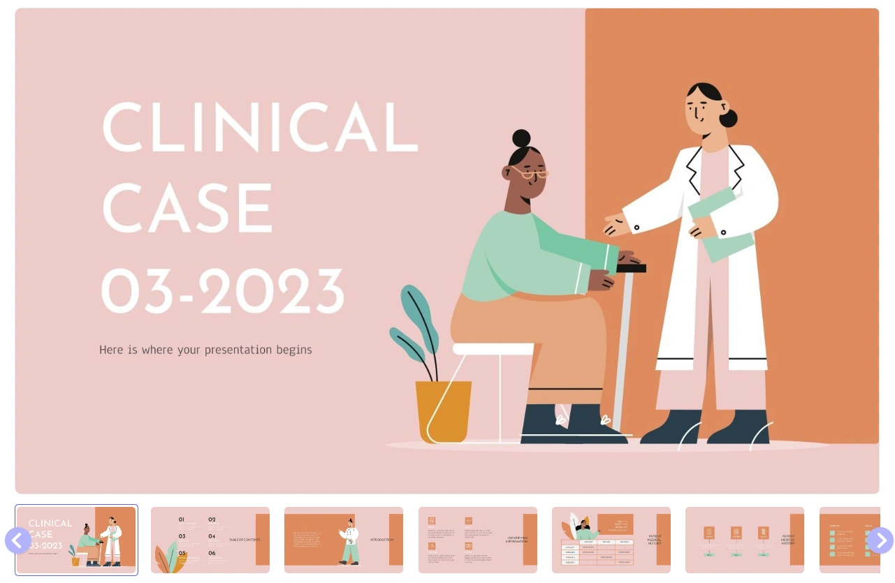 Pastel Clinical Case PowerPoint Template