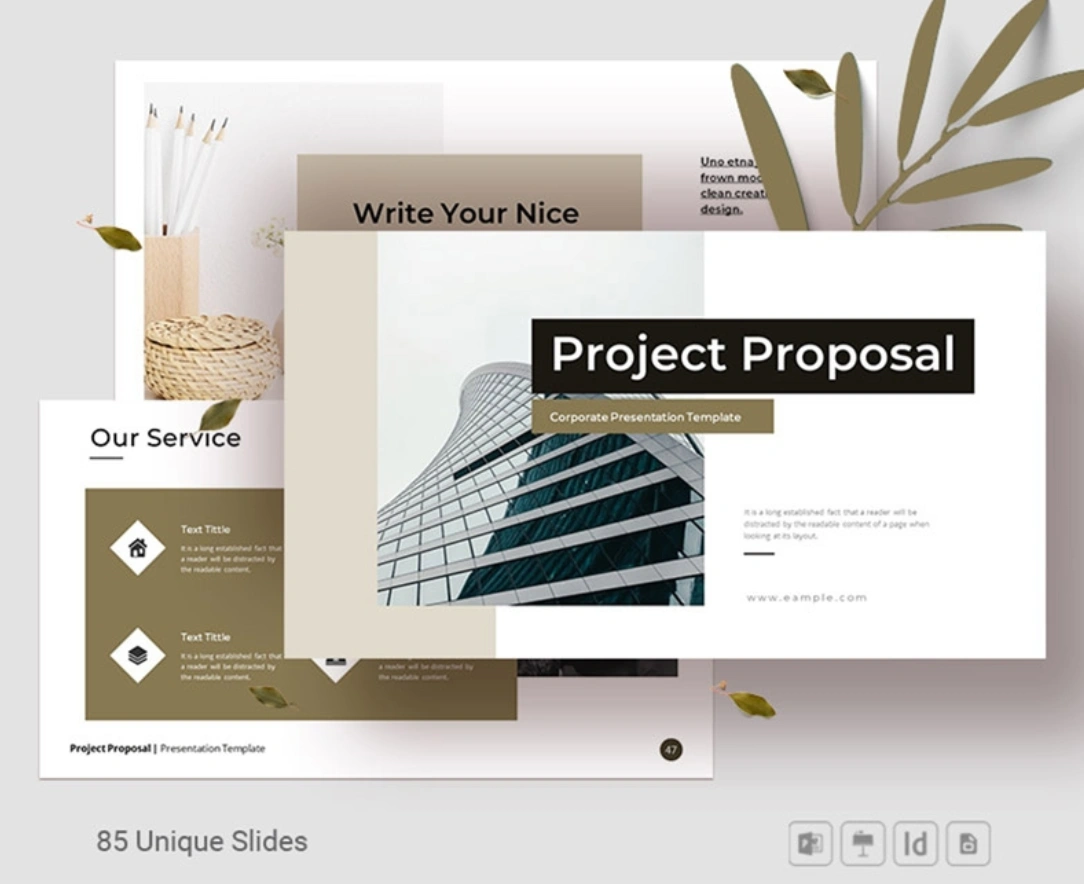 A Preview of Free Project Proposal PowerPoint Presentation Template