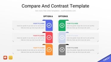 Free Compare And Contrast PowerPoint Template
