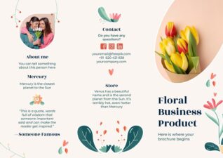 Floral Business Product Brochure