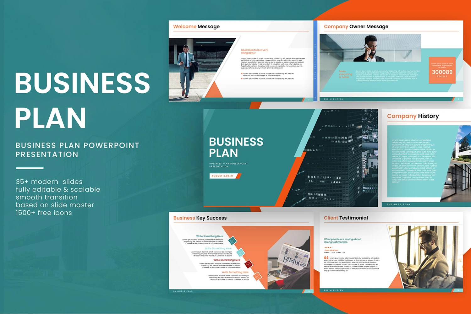 Free Modern Business Plan Presentation Template