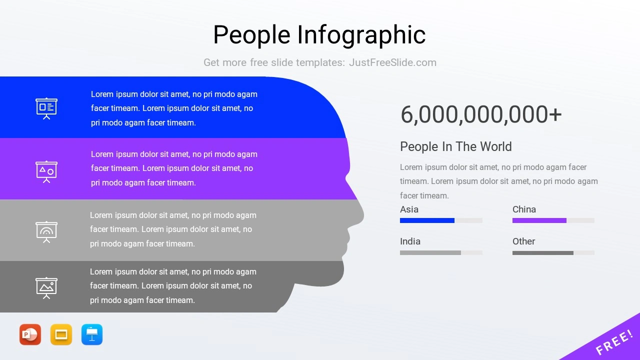 People infographic for PowerPoint