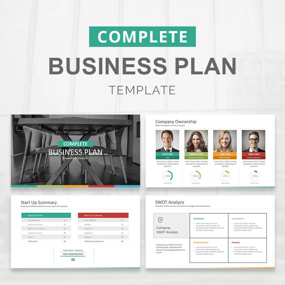 Free Complete Business Plan Presentation Template