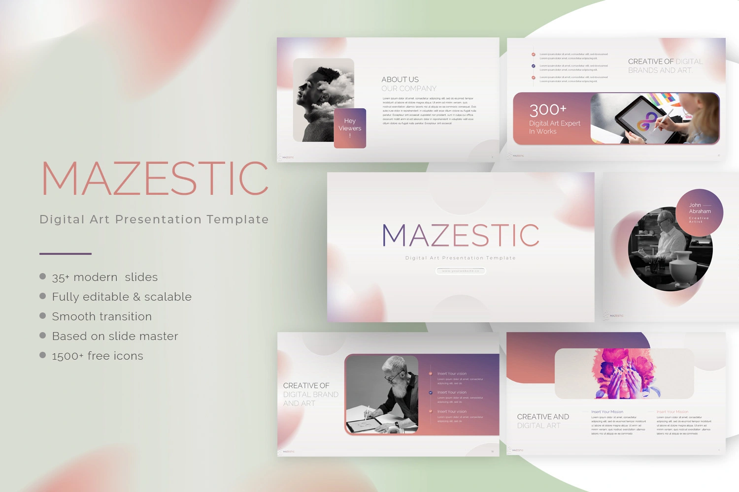 Mazestic - Digital Art Presentation Template