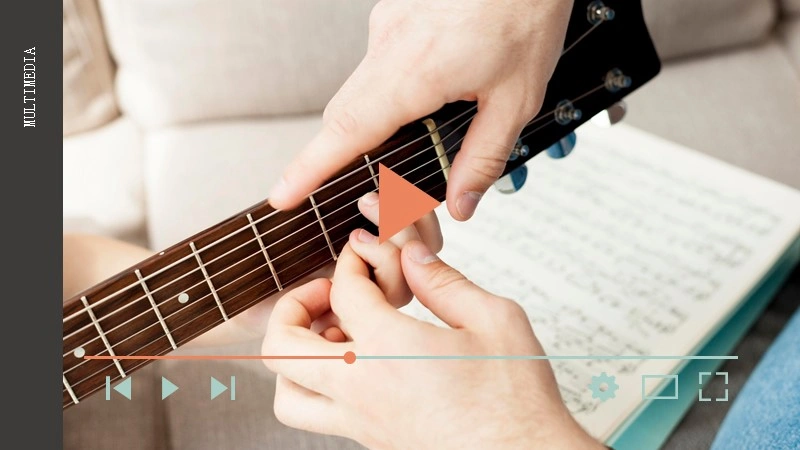 Free Guitar Music Lesson PowerPoint Template2 23