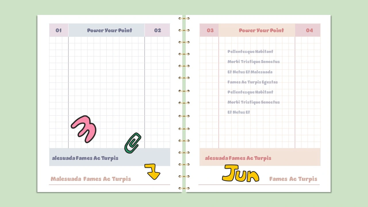 Free Pocket Notepad PowerPoint Template 8