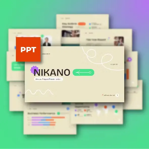 Nikano Annual Report Powerpoint Presentation Template