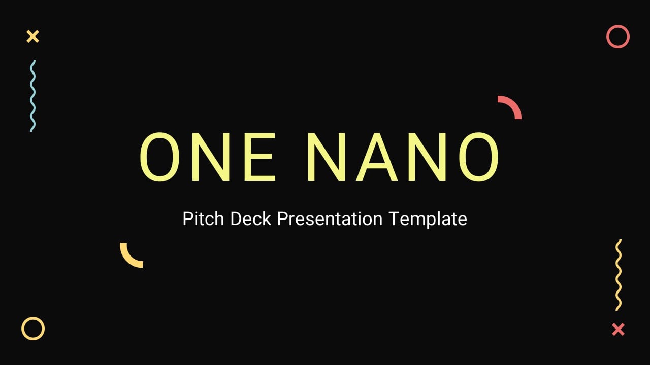 ONE NANO Pitch Deck Presentation Template (36 Slides)