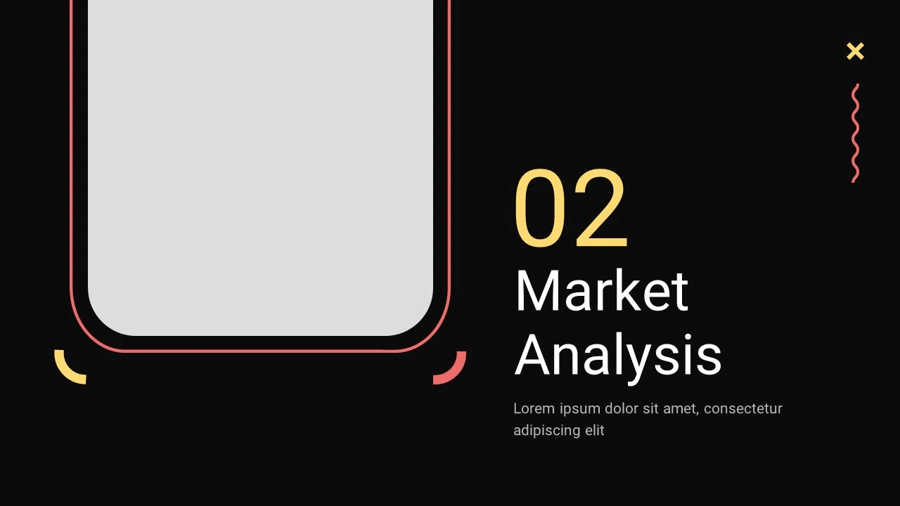 Market analysis slide design