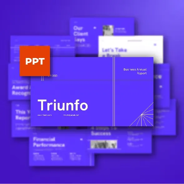 Triunfo Annual Report Powerpoint Presentation Template