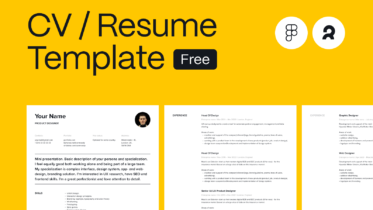 CV Resume Template Free