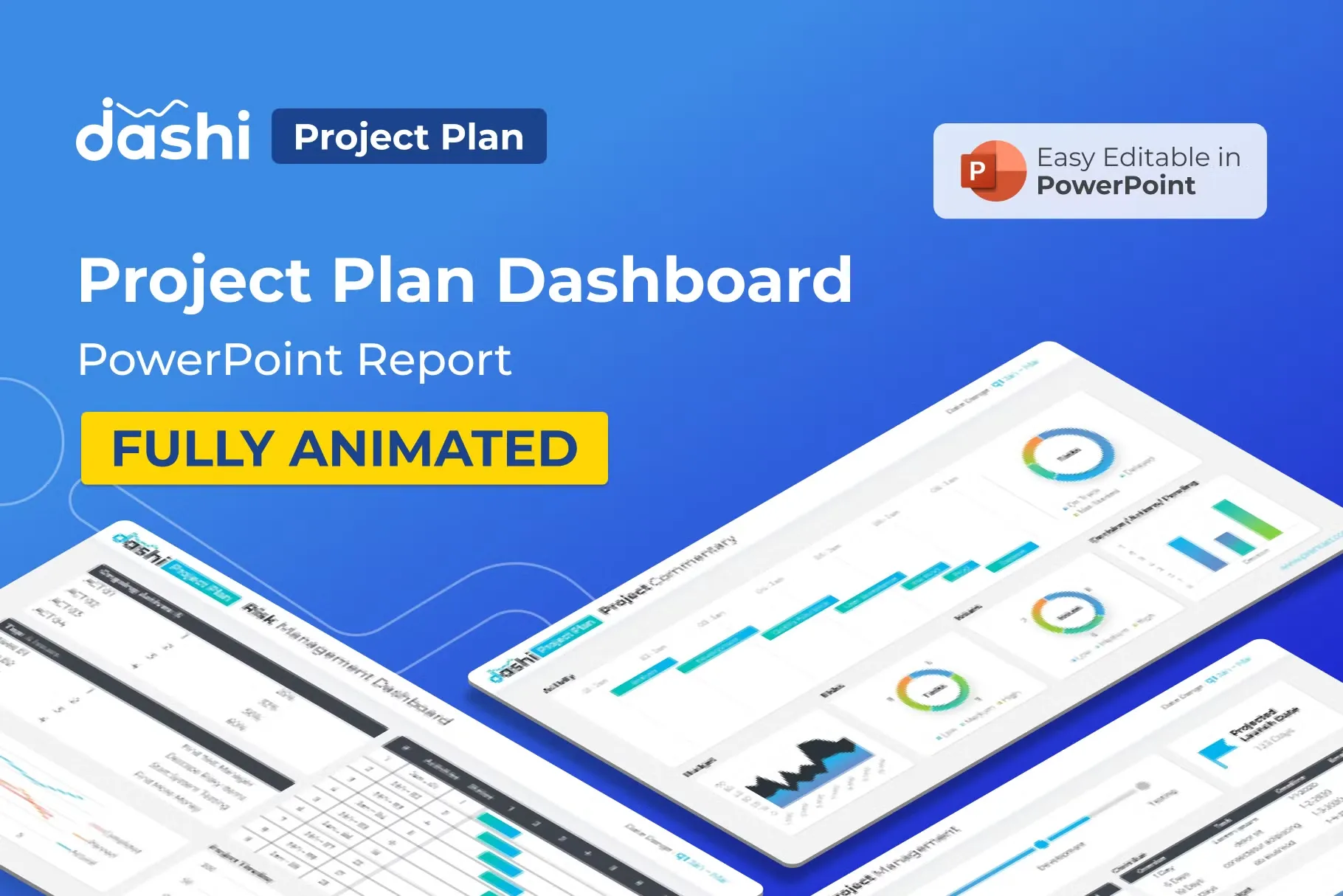 Dashi - Project Plan Dashboard PowerPoint Template