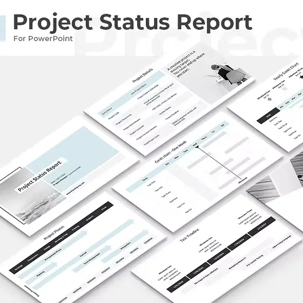 Project Status Report PowerPoint Template1