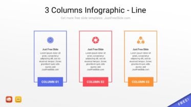 3 Columns Infographic Line