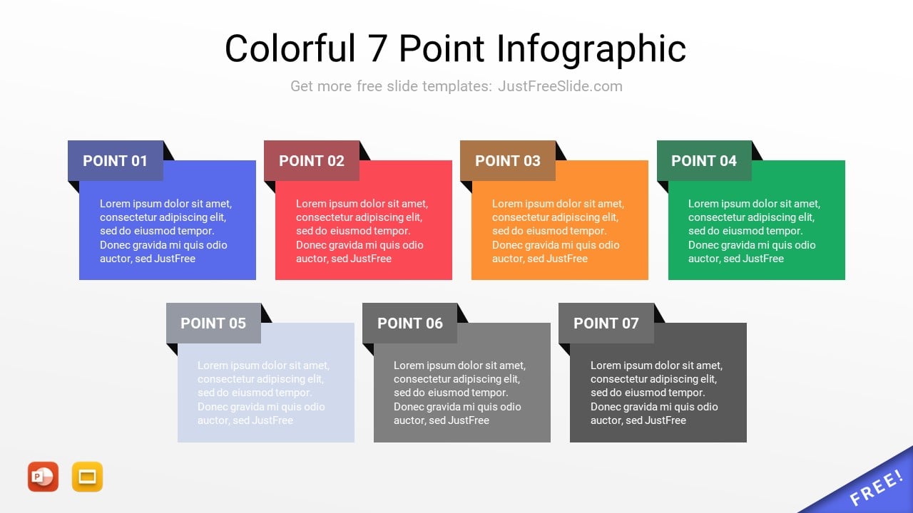 Colorful 7 Point Infographic