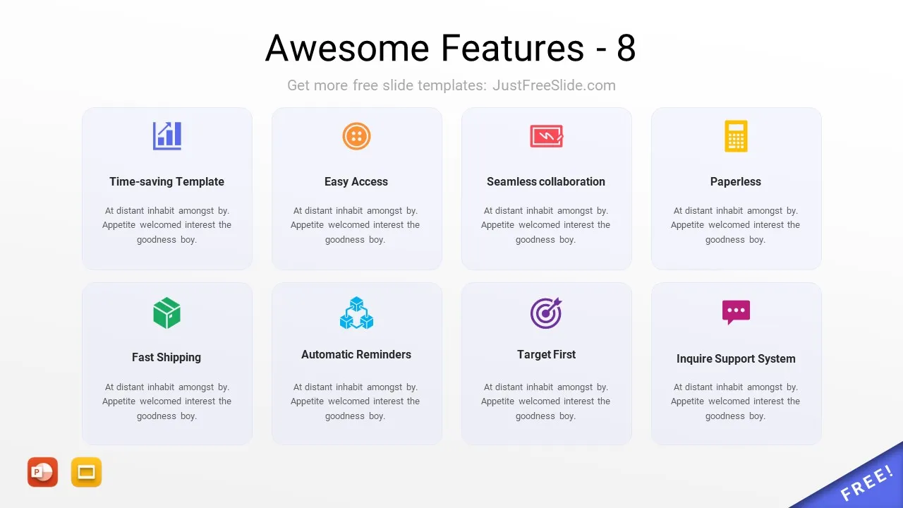 Features List PowerPoint Template10