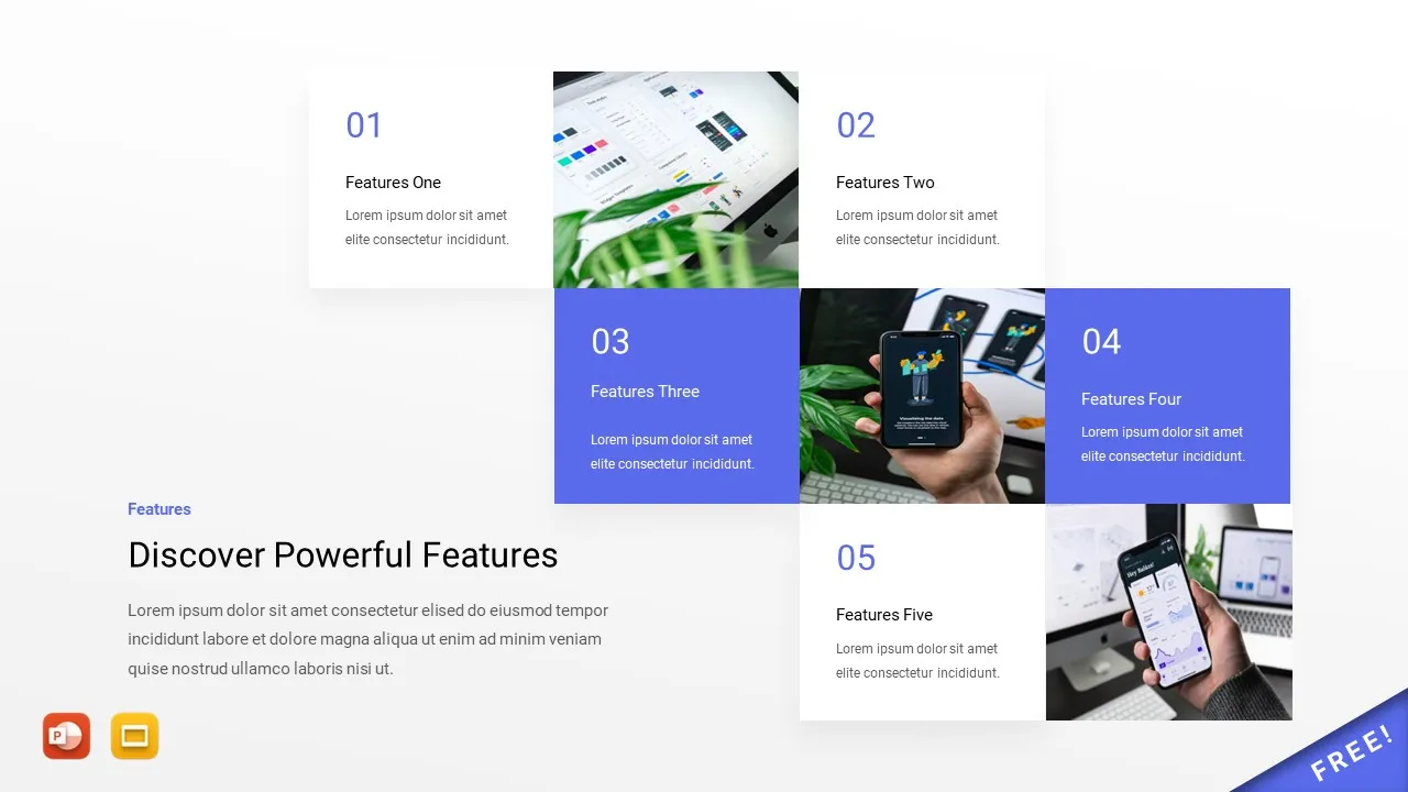 Features List PowerPoint Template4