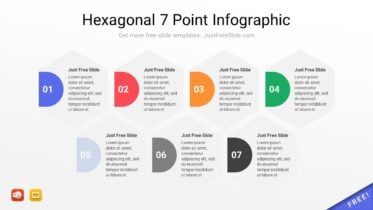 Hexagonal 7 Point Infographic