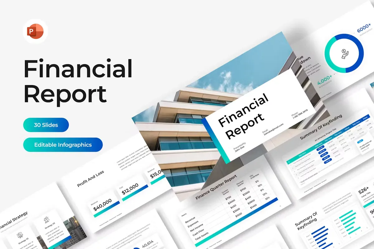 Financial Report PowerPoint Presentation