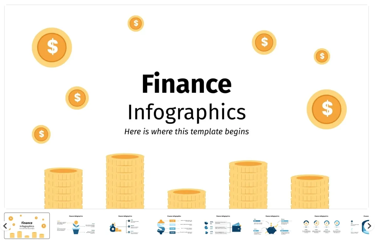 Free Finance Infographics PowerPoint Template