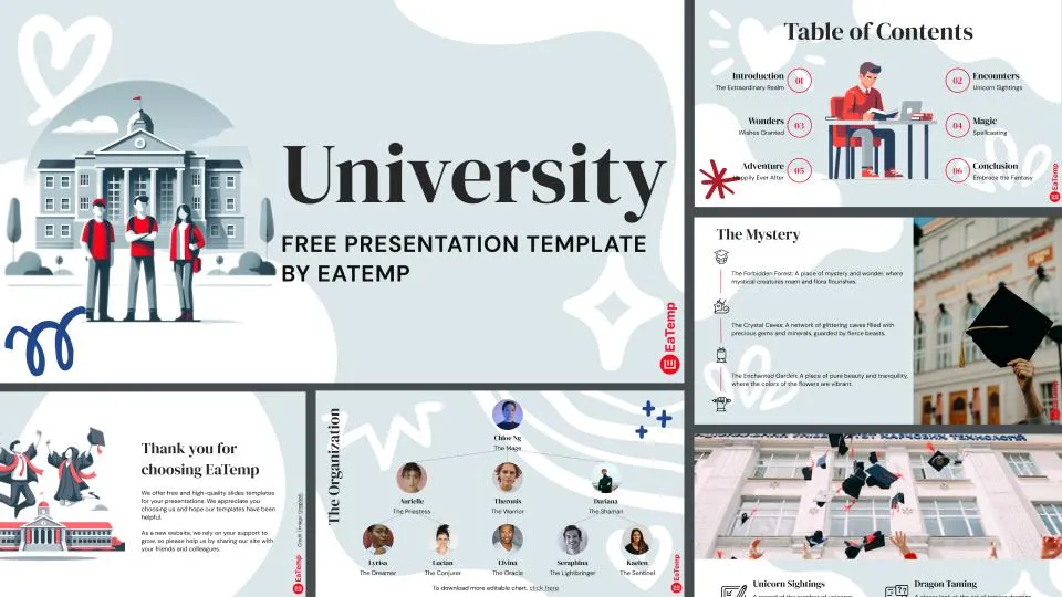 Free educational institution PPT template