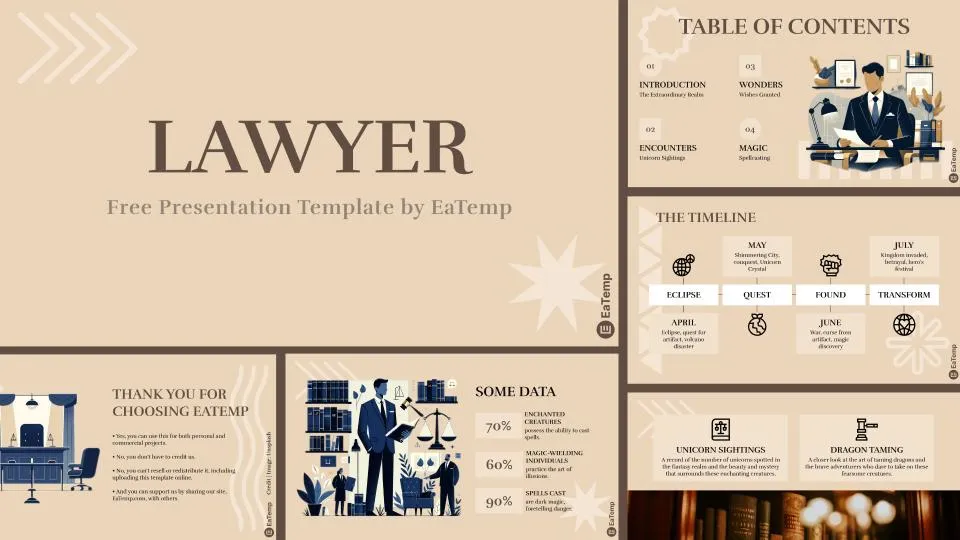 Lawyer Free PowerPoint template