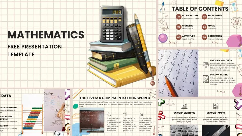 Mathematics Free PowerPoint (PPT) template