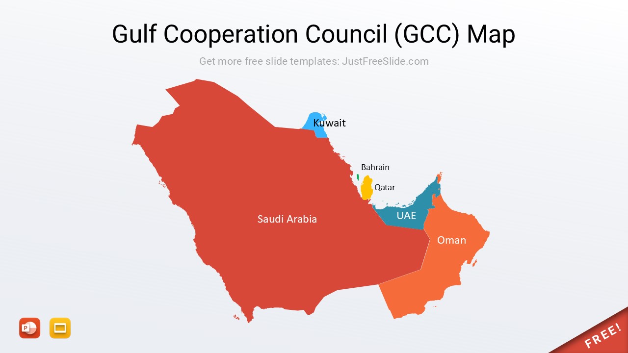 Gulf Cooperation Council (GCC) Map